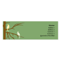 Birds on a Tree - Skinny Business Card Template