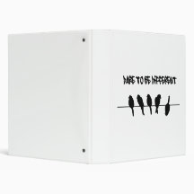 birds on a wire - dare to be different binders