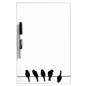 Birds on a wire – dare to be different Dry-Erase whiteboard