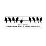 Birds on a wire – dare to be different return address labels