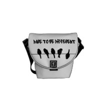 Birds on a wire – dare to be different messenger bag