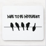 Birds on a wire – dare to be different mousepads