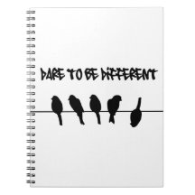 Birds on a wire – dare to be different note book