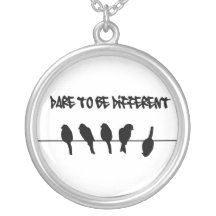 Birds on a wire – dare to be different pendant