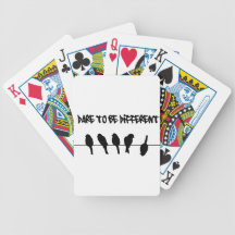Birds on a wire – dare to be different bicycle playing cards