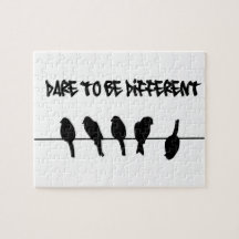 Birds on a wire – dare to be different puzzle