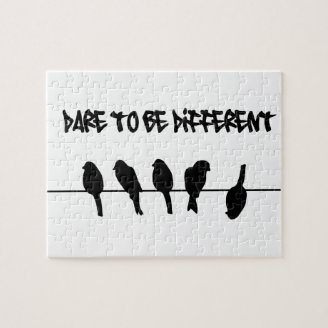Birds on a wire – dare to be different puzzle