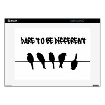 Birds on a wire – dare to be different 15" laptop skins