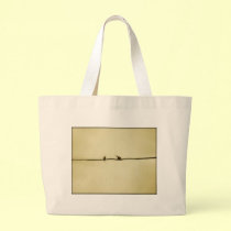 Birds on a Wire in Autumn bags