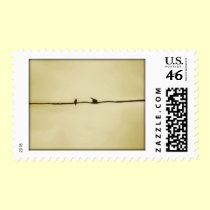 Birds on A Wire in Autumn stamps