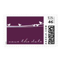 Birds on a Wire Save the Date Postage stamps
