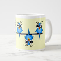 birds on a wire jumbo mug