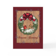 Birds on a Wreath card