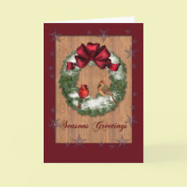 Birds on a Wreath cards