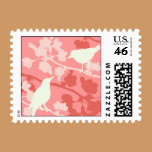 Birds on Cherry Branches Wedding Postage postage