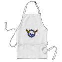 Birds On Flower Wreath Apron by SmilinEyesTreasures Birds On Flower Wreath Apron