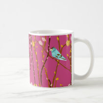 Birds on Pussy Willows Mug mugs