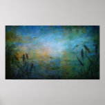 Birds over the Lake Poster