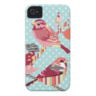 birds pattern iPhone 4 case