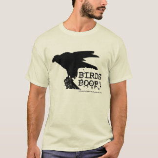 bird poop identification t shirt