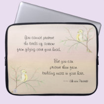 Birds Proverb Laptop Sleeve electronics bags
