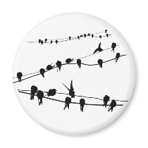 Birds Relaxing w magnets by artimatter Birds Relaxing w magnets