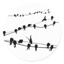 Birds Relaxing w stickers by artimatter Birds Relaxing w stickers