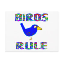 BIRDS RULE postcards