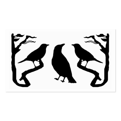 Birds Silhouette Business Cards (back side)