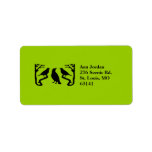 Birds Silhouette Custom Address Label