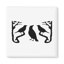 Birds Silhouette Refrigerator Magnets