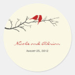 Birds Silhouettes Favor Stickers or Envelope Seals