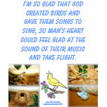 BIRDS SING T-SHIRT