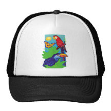 Birds with a Tropical Flair Hat