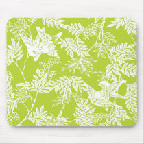 Birds with Leaves and Berries Mousepad