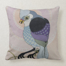 birds with rope throw pillows