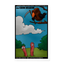 Birds & Worms The Grim Beaker Funny Posters posters