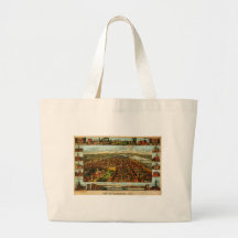 Birdseye Map of Harrisburg, Pennsylvania (1855) Bags