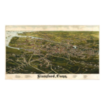 Birdseye of Stamford, Connecticut posters