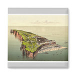 Birdseye view, Helgoland, Germany rare Photochrom Magnet