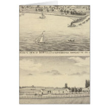 Birdseye view of Montello Greeting Card
