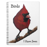 Birdwatchers: Arte a pulso: Cardenal: Fauna Libros De Apuntes Con Espiral