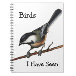 Birdwatchers: Arte a pulso: Chickadee: Fauna Libros De Apuntes