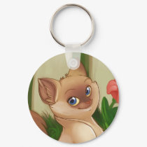 Birman Cat Keyring keychains