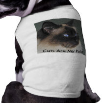 BIRMAN RAGDOLL CAT Collection Doggie Tee Shirt