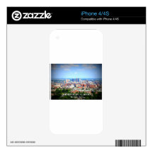 Birmingham, Alabama Skyline Skins For iPhone 4