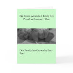 Birth annoucement greeting cards