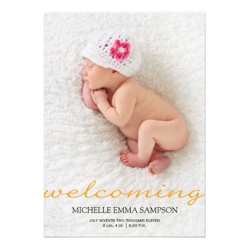 Birth Announcement (front side)