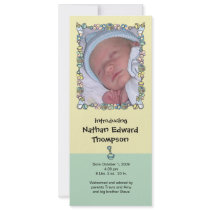 Birth Announcement: Baby Basics Border