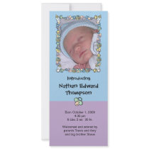 Birth Announcement - Baby Border invitations